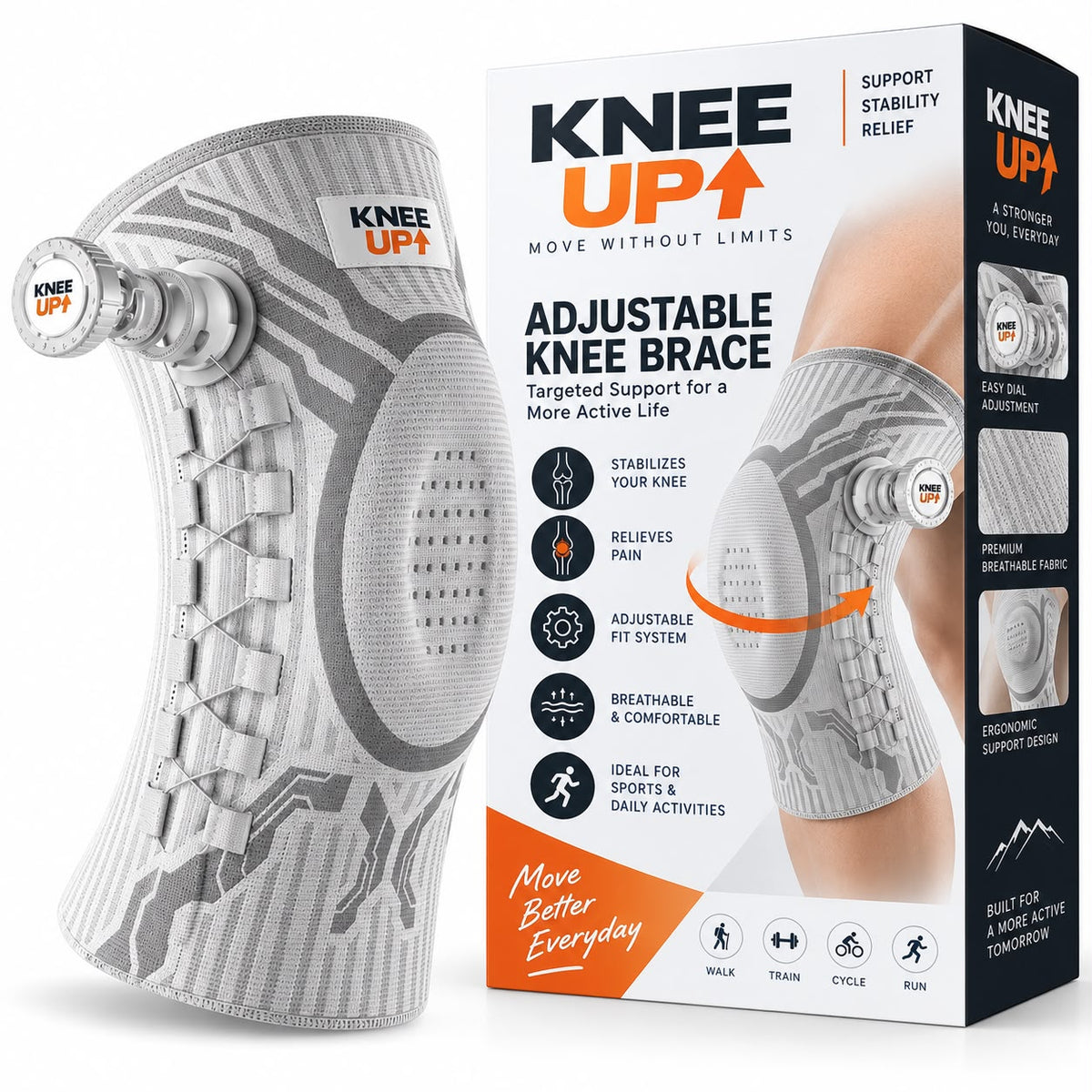 KNEE UP™ | Adjustable Knee Brace for Support, Stability & Comfort